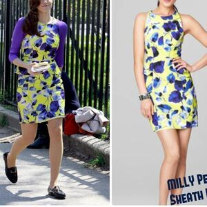 Milly Floral-Print Peplum Dress